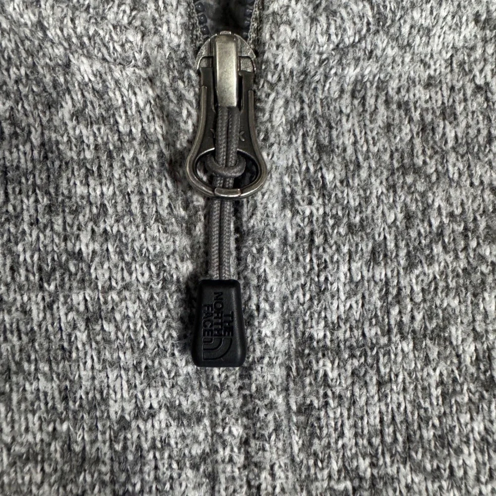 The North Face XS Fleece Jacket Gray Full‎ Zip High Loft Cozy
